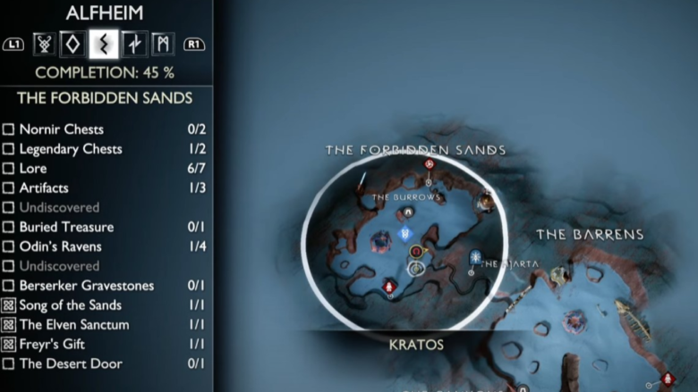 Где найти ключ от двери в пустыне в God of War Ragnarok