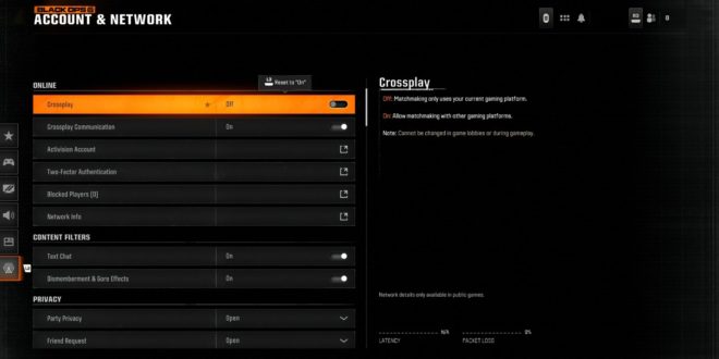 Как отключить кроссплатформу в Black Ops 6 на PlayStation?