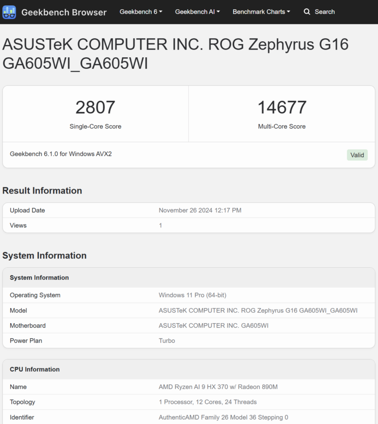 Обзор игрового ноутбука ASUS ROG Zephyrus G16 (AMD)