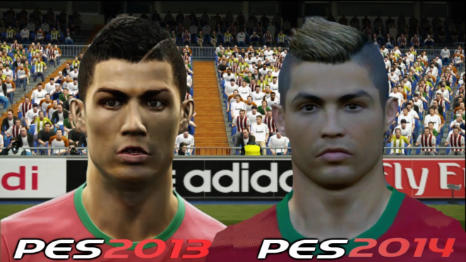 Разница в графике между PES 2013 и PES 2014 Разница в графике между PES 2013 и PES 2014