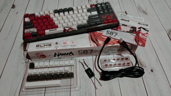 Обзор игровой клавиатуры Bloody S87 Naraka