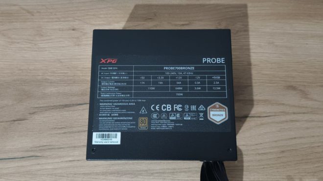 Обзор блока питания XPG Probe 700 Bronze