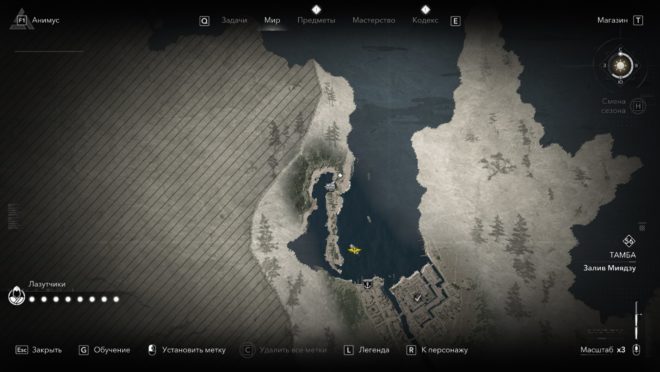 Легендарное оружие Ясукэ в Assassin's Creed Shadows — Нагината «Длинный Горизонт».