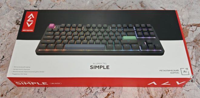 Red Square Alumix TKL Simple Black Red Square Alumix TKL Simple Black