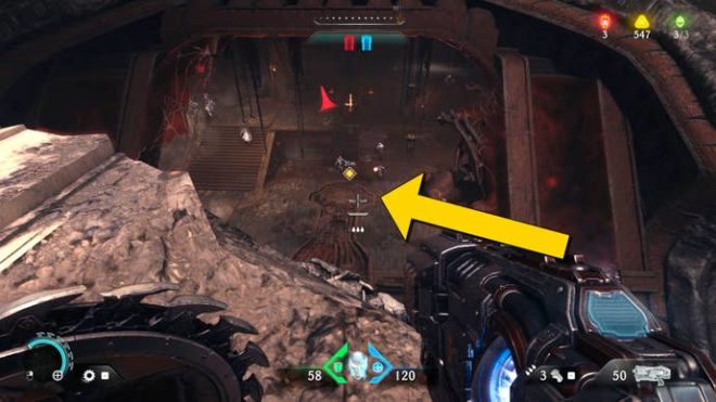 Девятая секретная область пятой главы «Святой город Аратум» в DOOM: The Dark Ages.