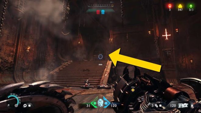 Девятая секретная область пятой главы «Святой город Аратум» в DOOM: The Dark Ages.
