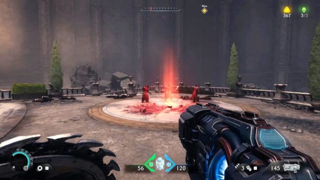 Вторая секретная область пятой главы «Святой город Аратум» в DOOM: The Dark Ages.