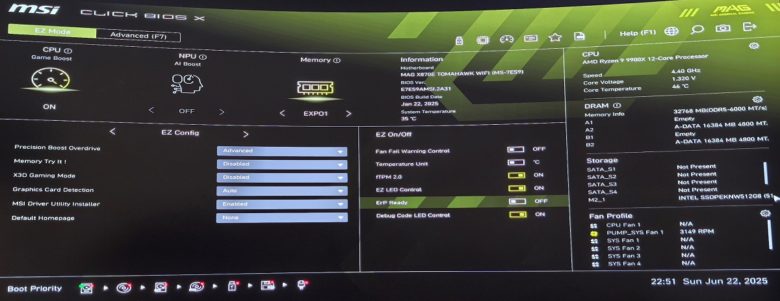 MSI MAG TOMAHAWK X870E WIFI
