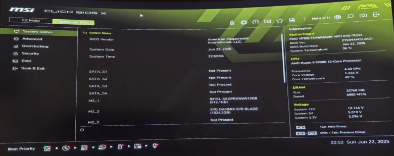 MSI MAG TOMAHAWK X870E WIFI