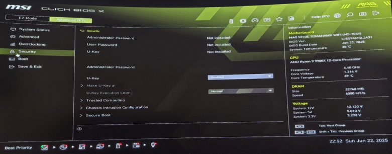 MSI MAG TOMAHAWK X870E WIFI