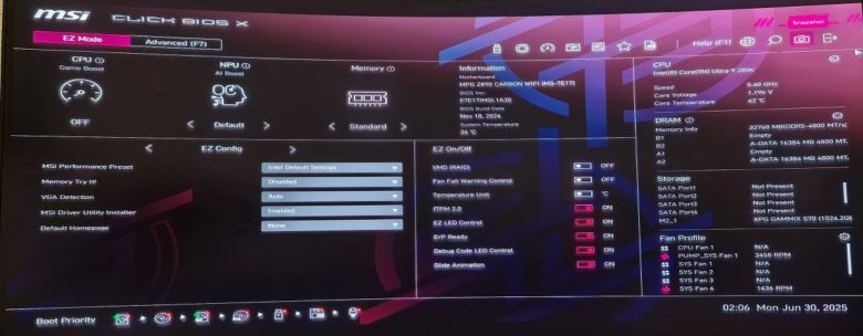 MSI MPG Z890 CARBON WIFI