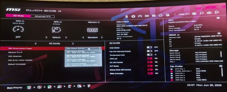 MSI MPG Z890 CARBON WIFI