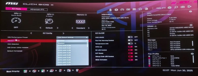 MSI MPG Z890 CARBON WIFI
