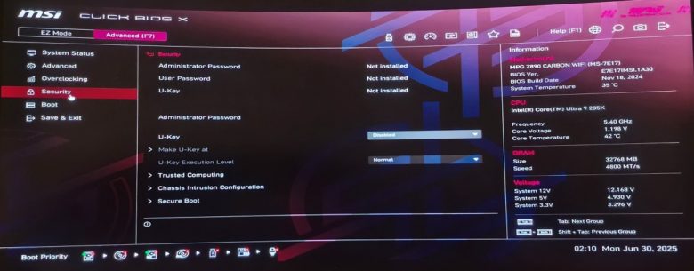 MSI MPG Z890 CARBON WIFI