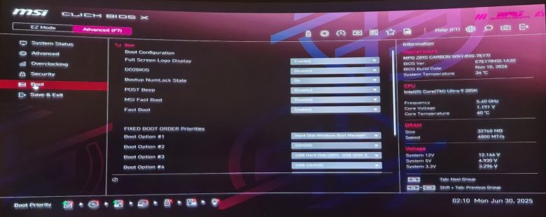 MSI MPG Z890 CARBON WIFI