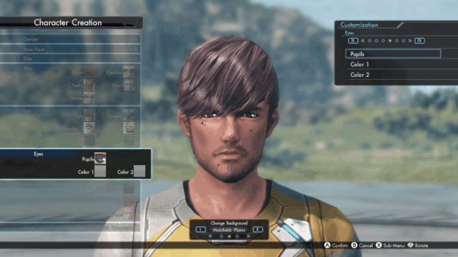 Редактор персонажа в Xenoblade Chronicles X Редактор персонажа в Xenoblade Chronicles X