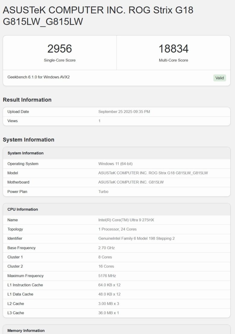 Обзор игрового ноутбука ASUS ROG Strix G18 2025