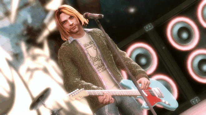 Курт Кобейн в Guitar Hero 5 Курт Кобейн в Guitar Hero 5