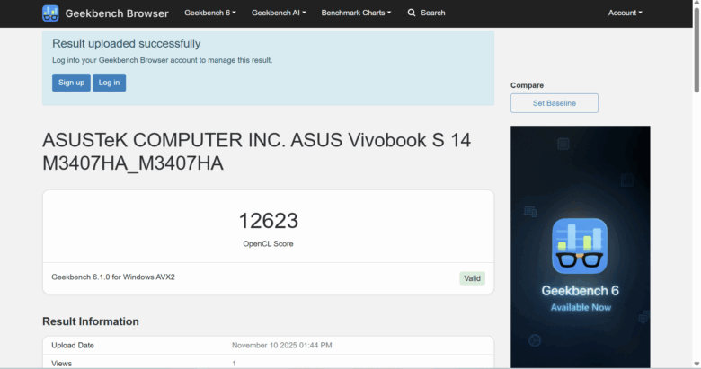 ASUS Vivobook S 14 (M3407H)