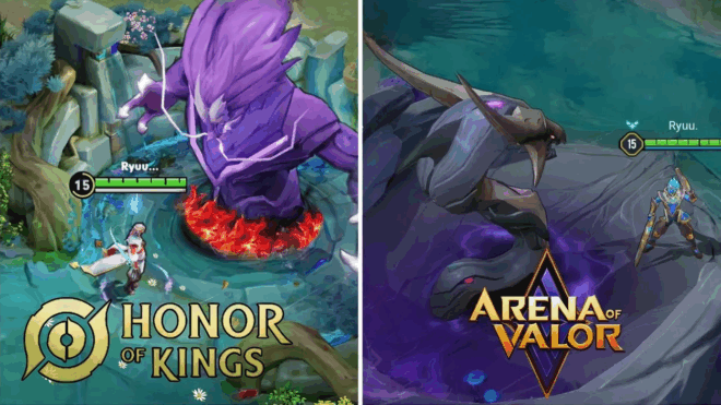 Honor of Kings и Arena of Valor Honor of Kings и Arena of Valor