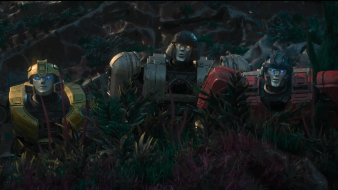 Кадр из мультфильма Трансформеры. Начало