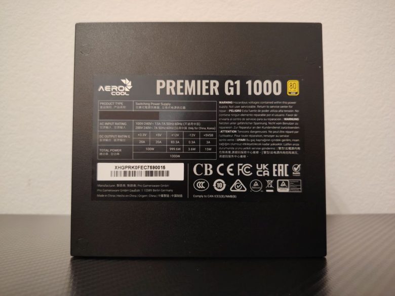 Обзор AeroCool Premier G1 1000