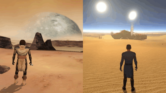 Сравнение графики Frank Herbert’s Dune и KOTOR Сравнение графики Frank Herbert’s Dune и KOTOR