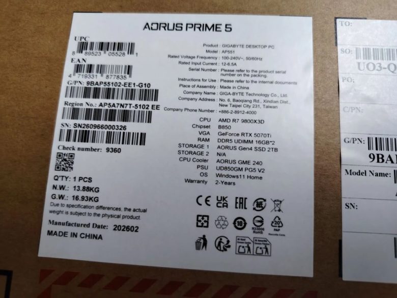 Обзор игрового ПК GIGABYTE AORUS Prime 5 AP551