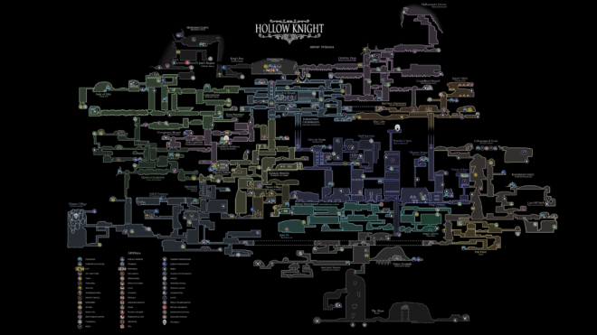 Карта мира Hollow Knight Карта мира Hollow Knight
