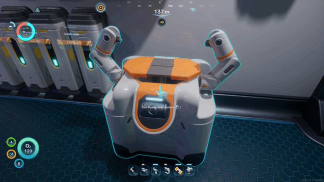 A Modification Station module built inside a Subnautica 2 base