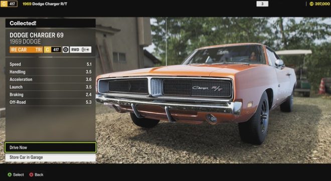 The Dodge Charger 69 stats in Forza Horizon 6.