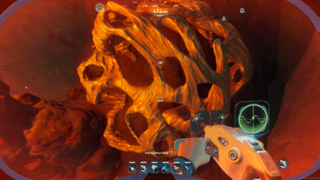 Gold looks like a strange golden coral in Subnautica 2, which you can break apart with a Sonic Resonator
