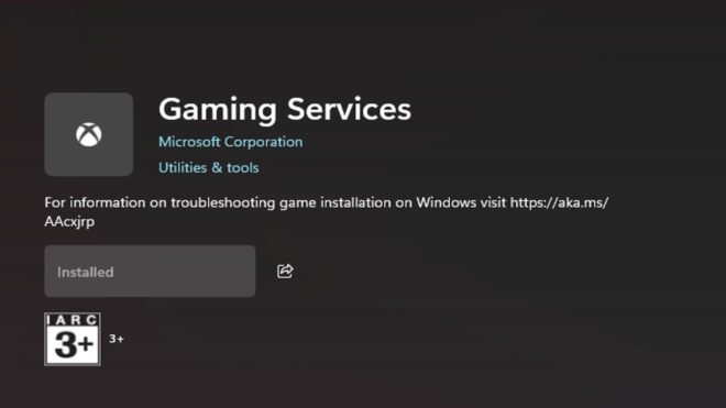 Install and update the Gaming Services (Image via SK Tech || Microsoft)