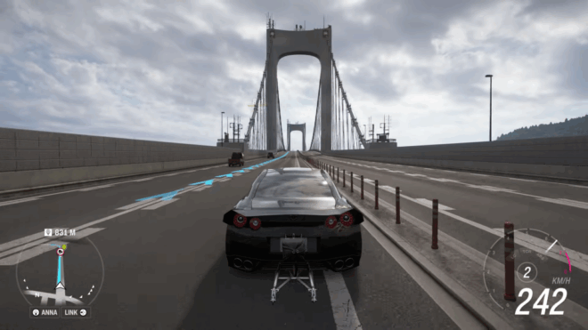 Nissan GTR Black Edition in Forza Horizon 6.