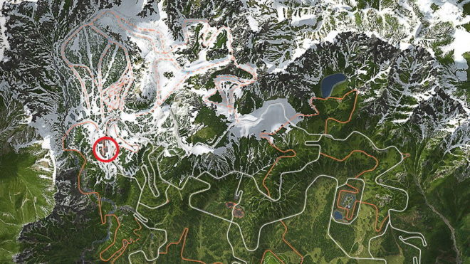 Location of Sotoyama Ski Resort in Forza Horizon 6