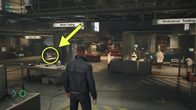 A screenshot from 007 First Light, showing the location of the 00 Recruits Intel.