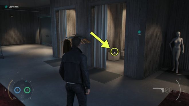 A screenshot from 007 First Light, showing the location of the Trilby Hat Legacy collectible in the Man Of The Hour mission.