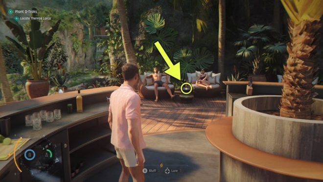 A screenshot from 007 First Light, showing the location of the Vietnam Postcard in the Time To Die mission.