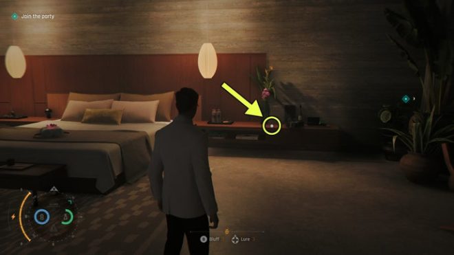 A screenshot from 007 First Light, showing the location of the Diving Watch Memento in Time To Die.