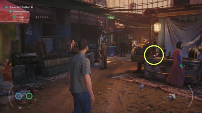 A screenshot from 007 First Light, showing the location of the Bawma Intel in The Past Never Dies.