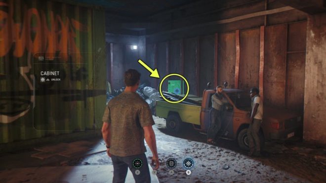 A screenshot from 007 First Light, showing the location of the Ober Of Acorns Card.