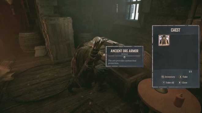 Looting Ancient Ore Armor