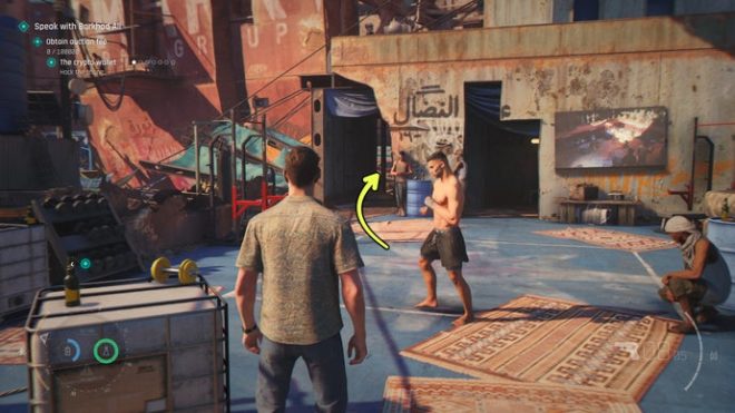 A screenshot from 007 First Light, showing the location of the Ace Of Roses Card.