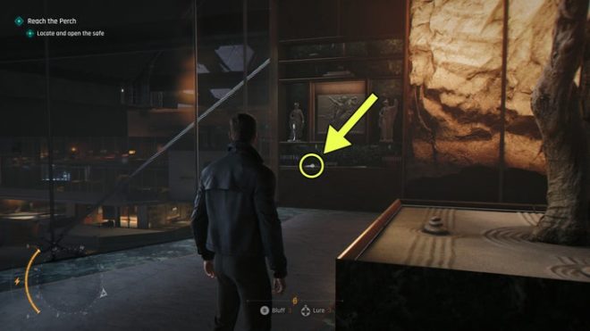 A screenshot from 007 First Light, showing the location of the Damien Webb Intel in the Knightfall Chapter.
