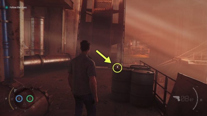 A screenshot from 007 First Light, showing the location of the 6 Of Shields Card.
