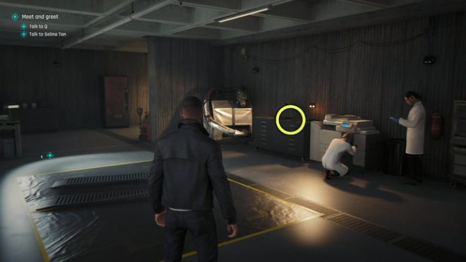 A screenshot from 007 First Light, showing the location of the Selina Tan intel.