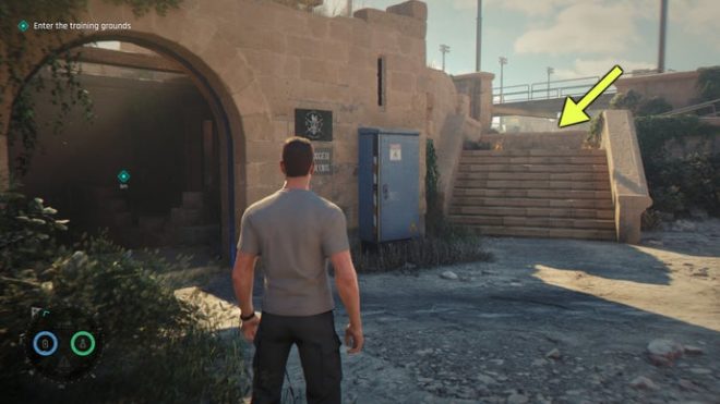 A screenshot from 007 First Light, showing the location of the Under Of Acorns card.