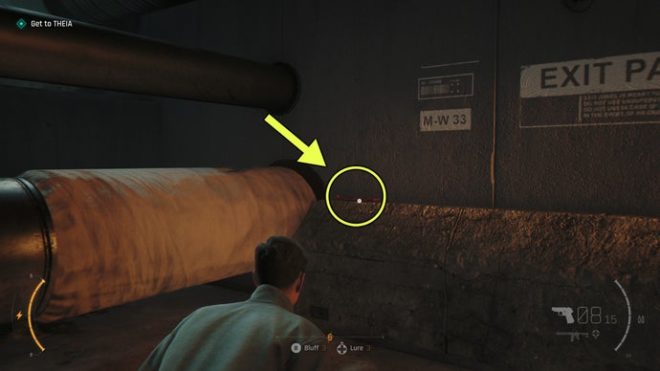 A screenshot from 007 First Light, showing the location of the Eve Moneypenny Intel in the For England Chapter.