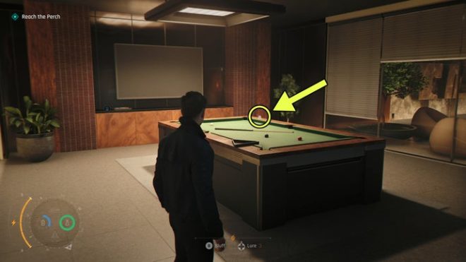A screenshot from 007 First Light, showing the location of the Banner of Bells card.