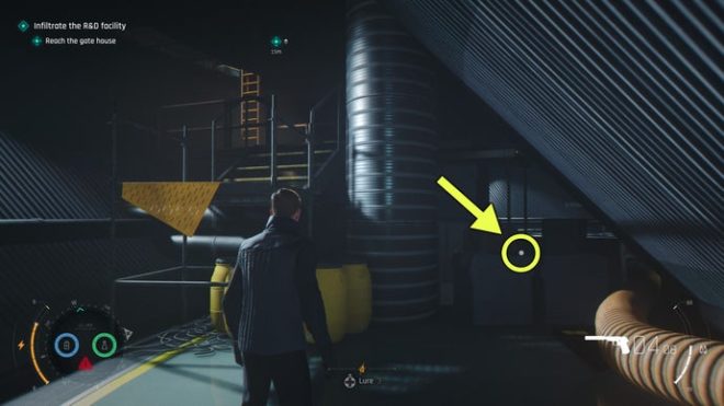 A screenshot from 007 First Light, showing the location of the Under Of Roses Card.